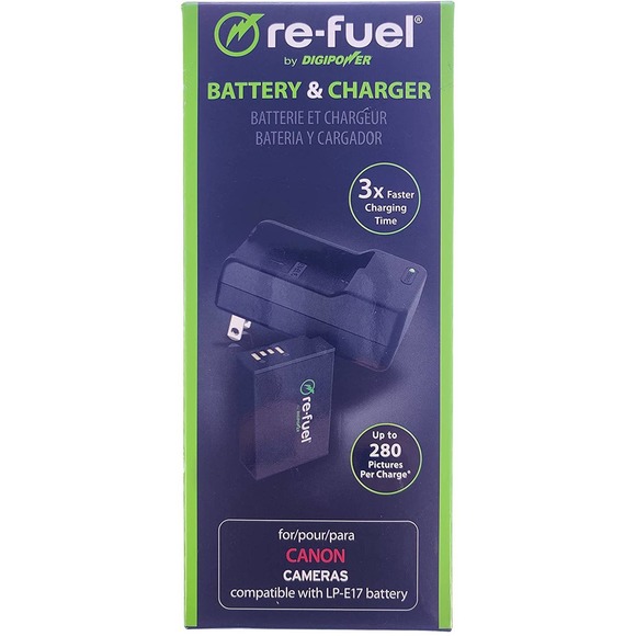 Digipower Replacement Battery & Charger Kit (RFK-LPE17) Black - Picture 4 of 4